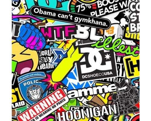 Folia do hydrografiki Stickerbomb